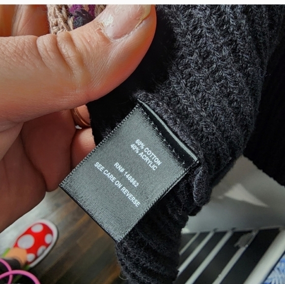 🍁🍂NWOT TORRID 2 Multicolor Stripe Mock Neck Sweater Dress - Picture 5 of 5